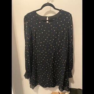 Sanctuary Black floral Long Sleeve Dress size 12